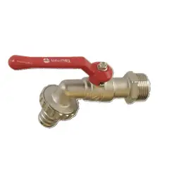 TAUMM - Llave Bola Jardín Lavadero Zamak 12 Pulgada salida 34