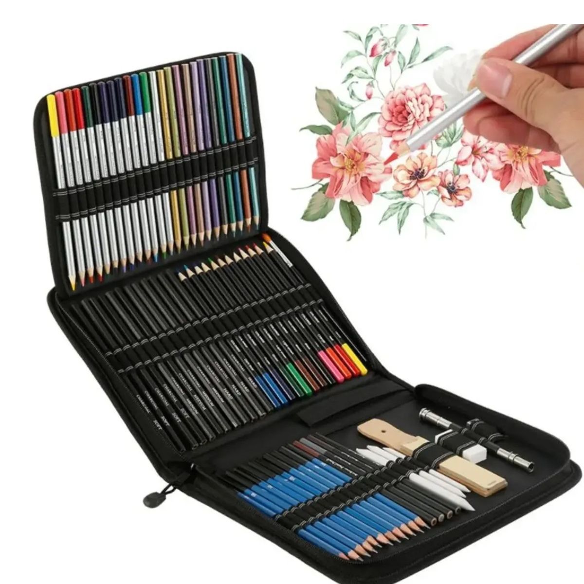 GENERICO - Kit 72 Piezas Lapices De Colores Arte Profesional Labg