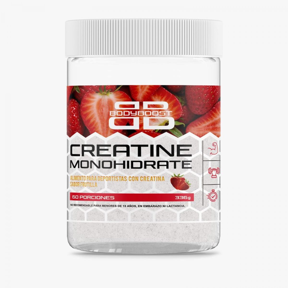 BODYBOOST - Creatina en polvo sabor Frutilla