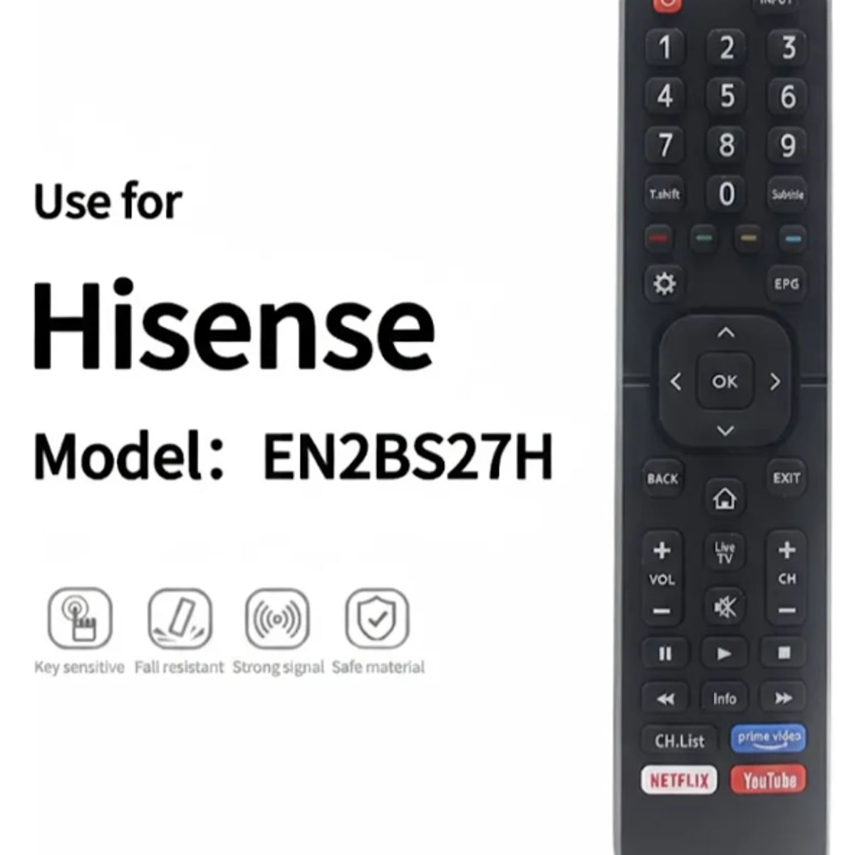 GENERICO - Control Remoto Para Smart Tv Hisense