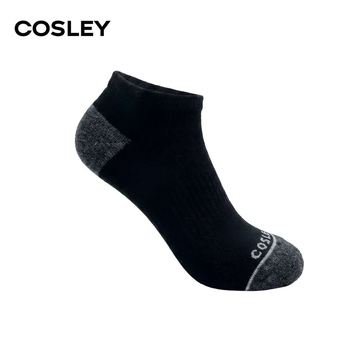 COSLEY - Calcetines Hombre Cushion Low Cut Black Cosley Pack 6 Kiosclub