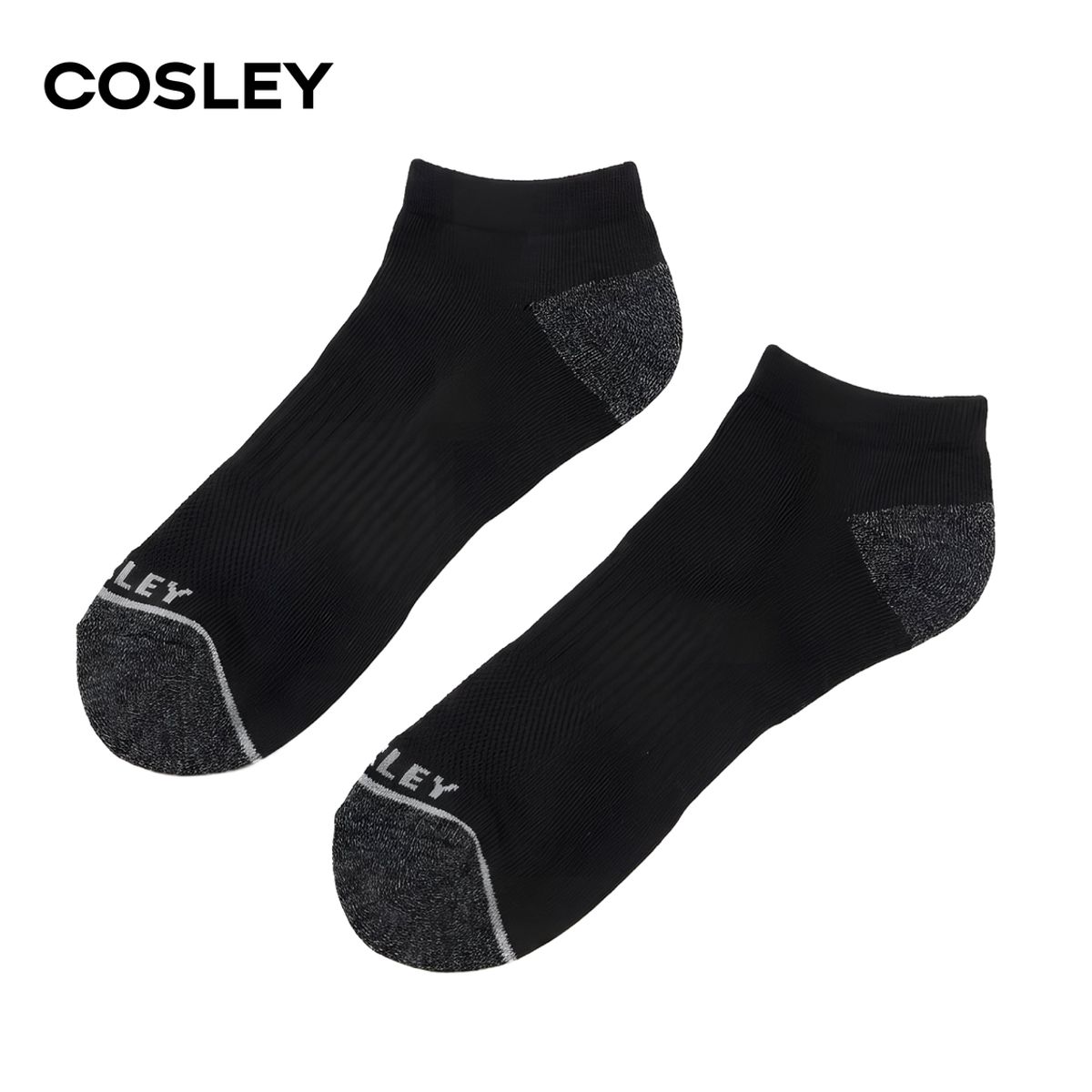 COSLEY - Calcetines Hombre Cushion Low Cut Black Cosley Pack 6 Kiosclub