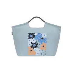 H2O WEAR - Bolso Bordado Flowers Celeste