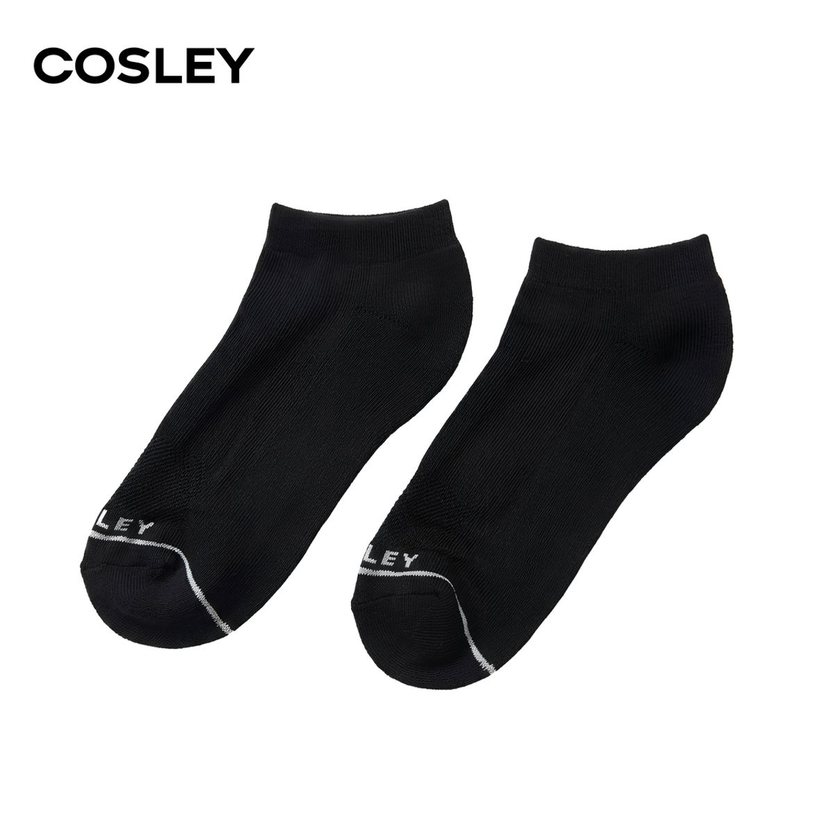 COSLEY - Calcetines Hombre Cushion Low Cut Black&White Cosley Pack 6 Kiosclub