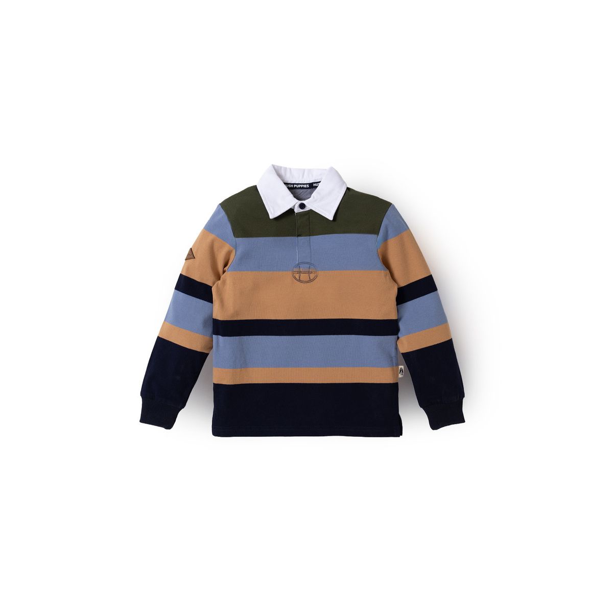 HUSH PUPPIES - Polera Manga Larga Niño Timber Verde HUSH PUPPIES