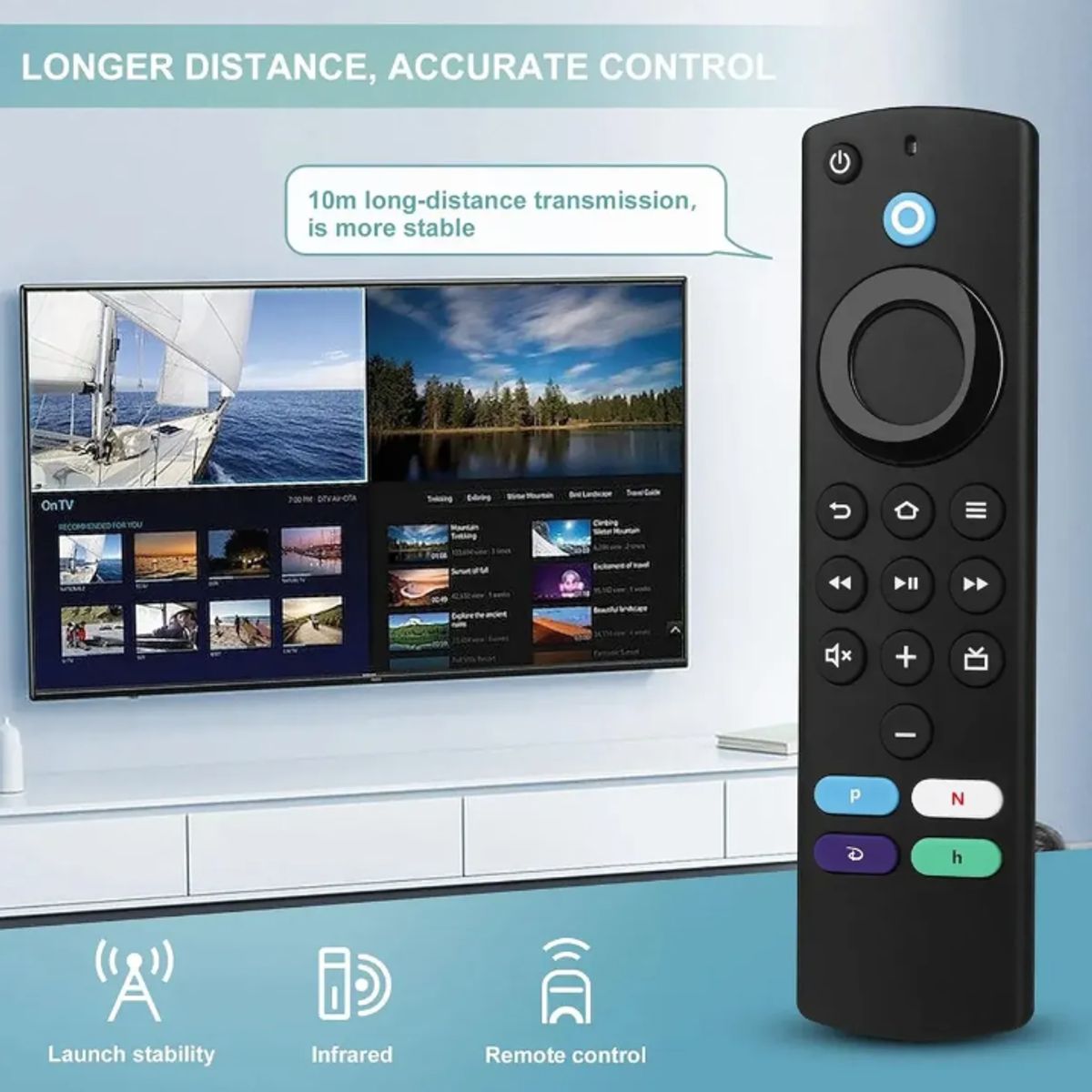 GENERICO - Control Remoto Para Amazon Firestick Lite, 4k, 4k Max, 3.ª G