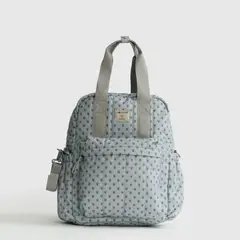 LOUNGE - Mochila Maternal Print Celeste