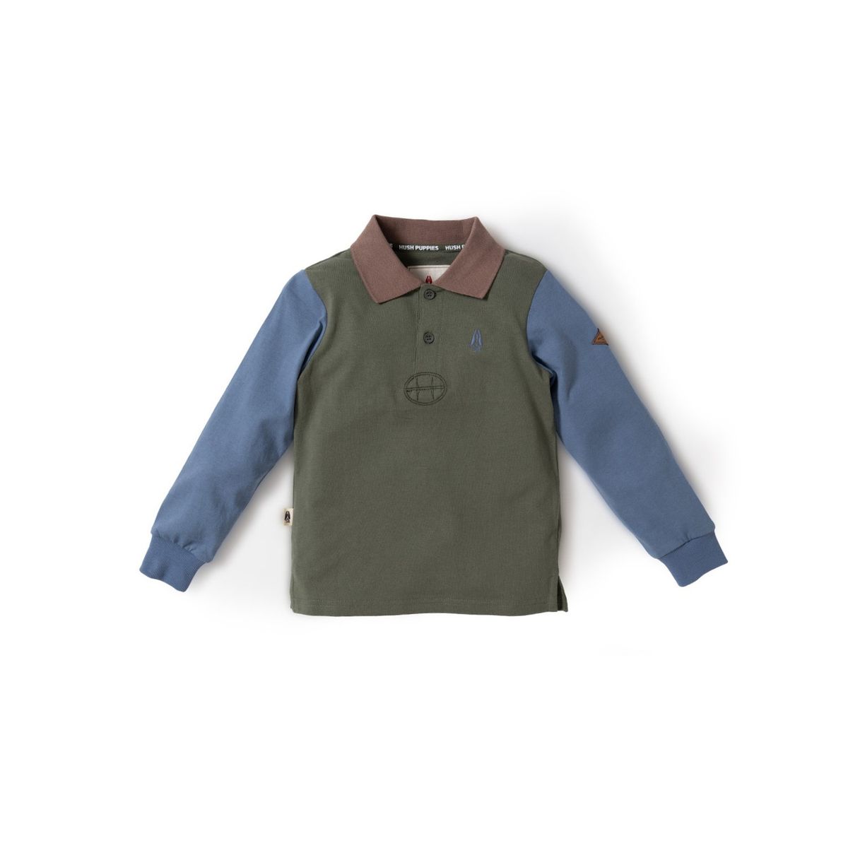 HUSH PUPPIES - Polera Manga Larga Niño North Verde HUSH PUPPIES
