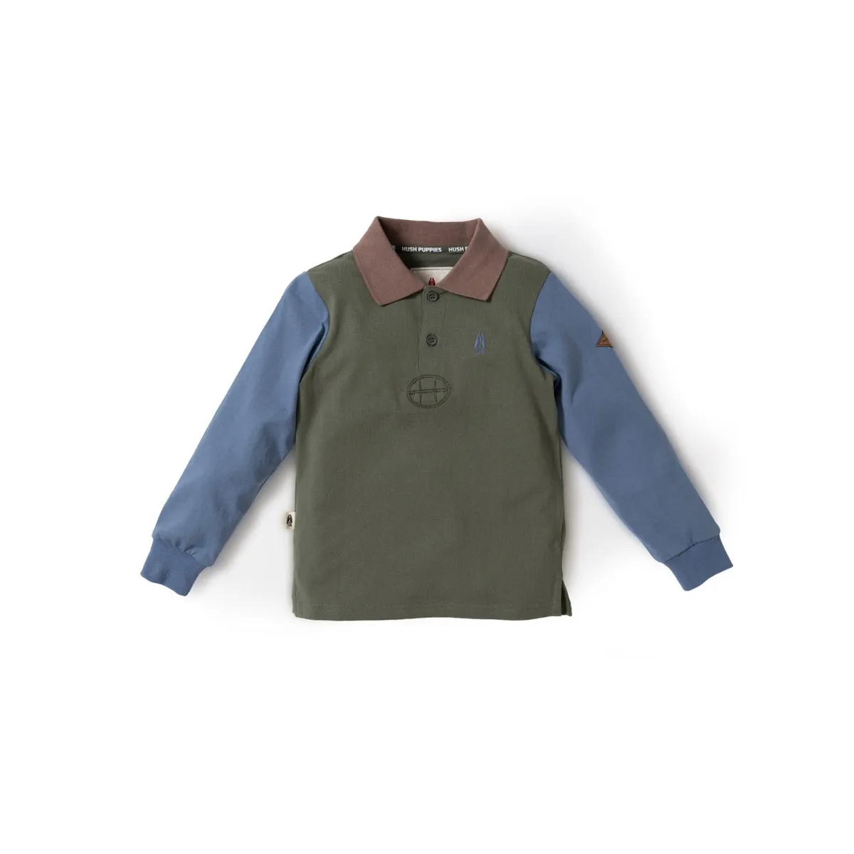 HUSH PUPPIES - Polera Manga Larga Niño North Verde HUSH PUPPIES