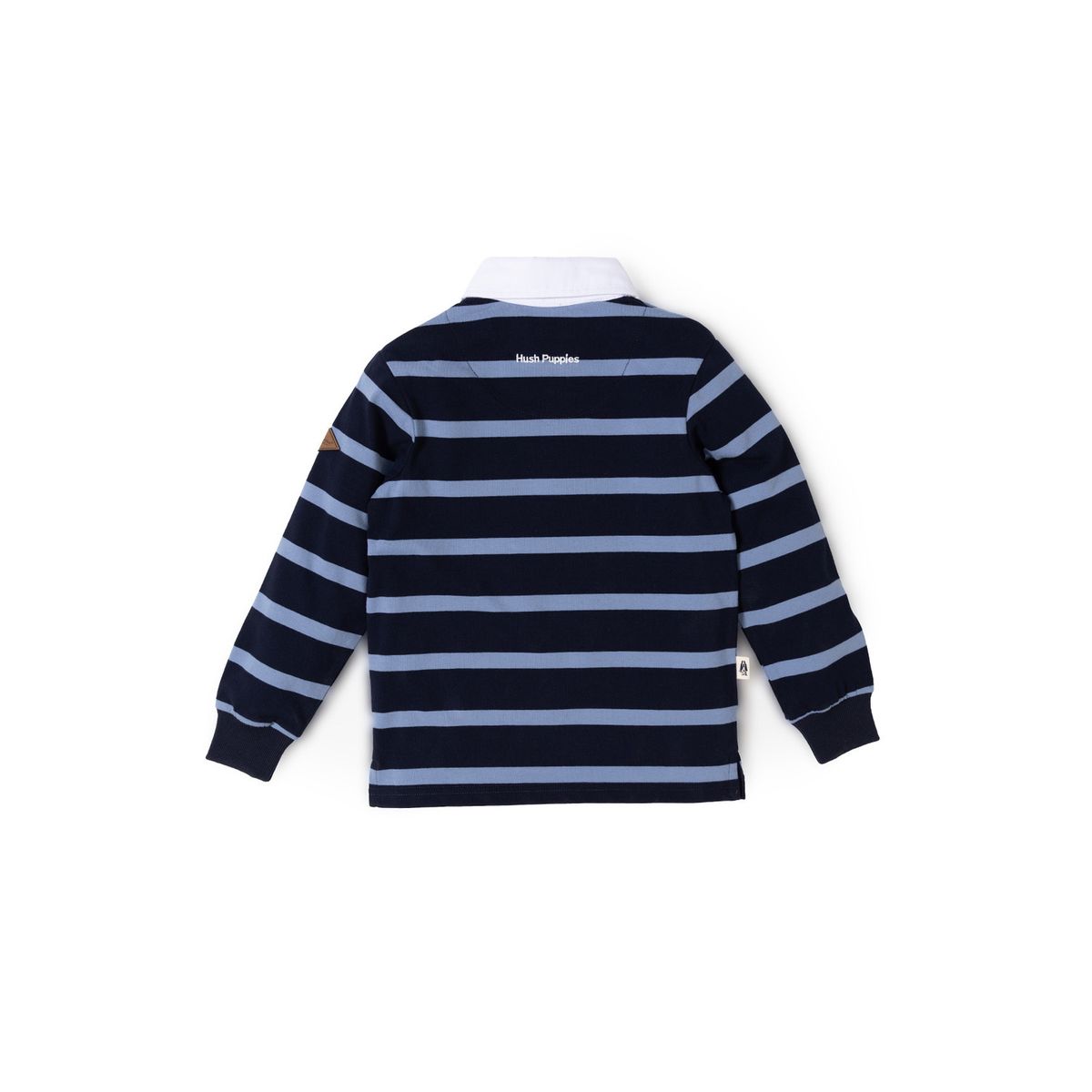 HUSH PUPPIES - Polera Manga Larga Niño Timber Azul HUSH PUPPIES