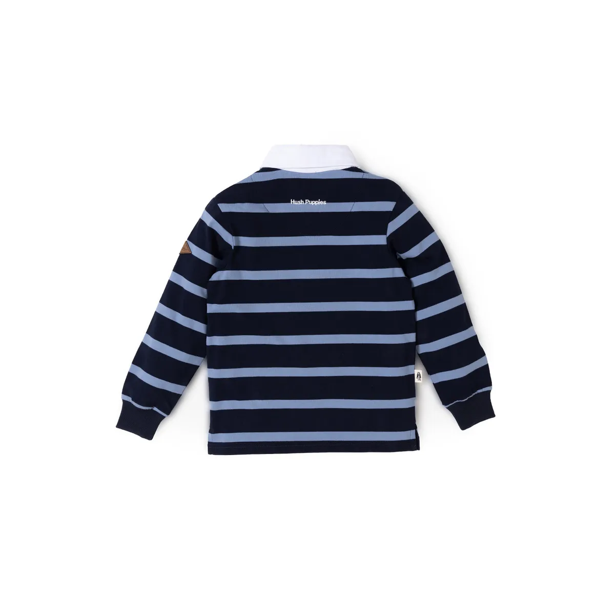 HUSH PUPPIES - Polera Manga Larga Niño Timber Azul HUSH PUPPIES