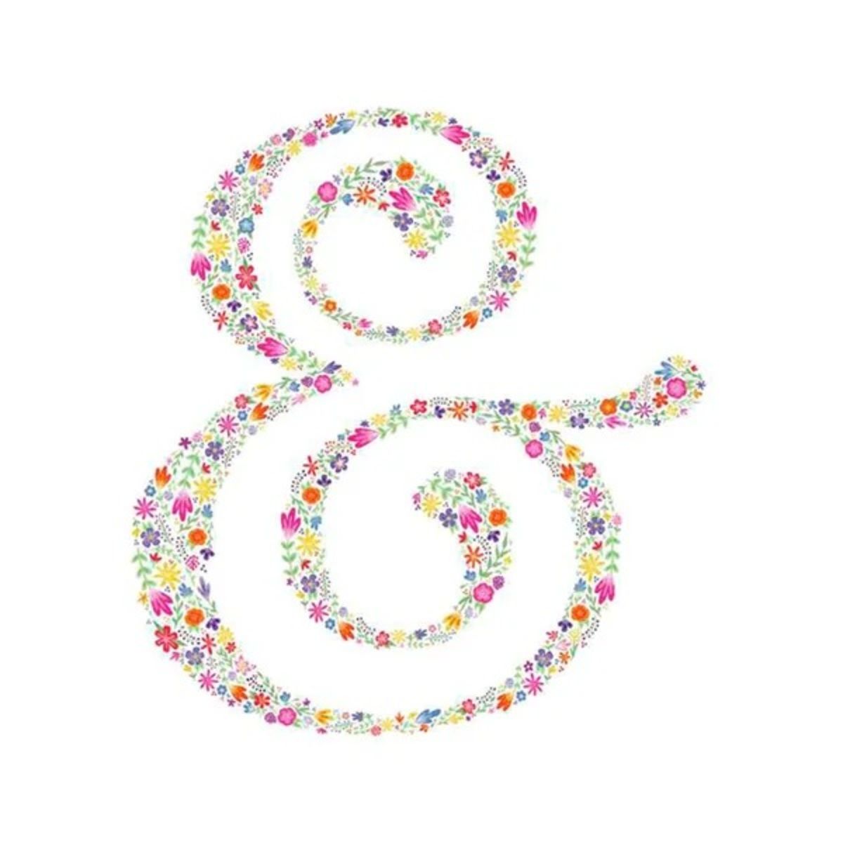 CRICUT - Vinilo Iron-on Designs Floral Ampersand 8.5x12 Cricut