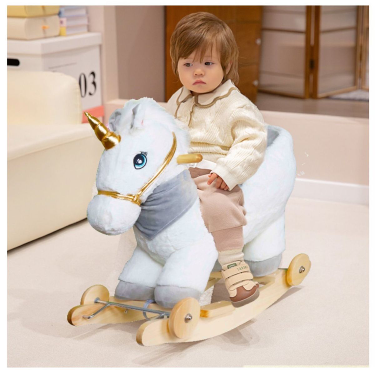 KIDSCOOL - Balancín y Correpasillos 2 en 1 Unicornio