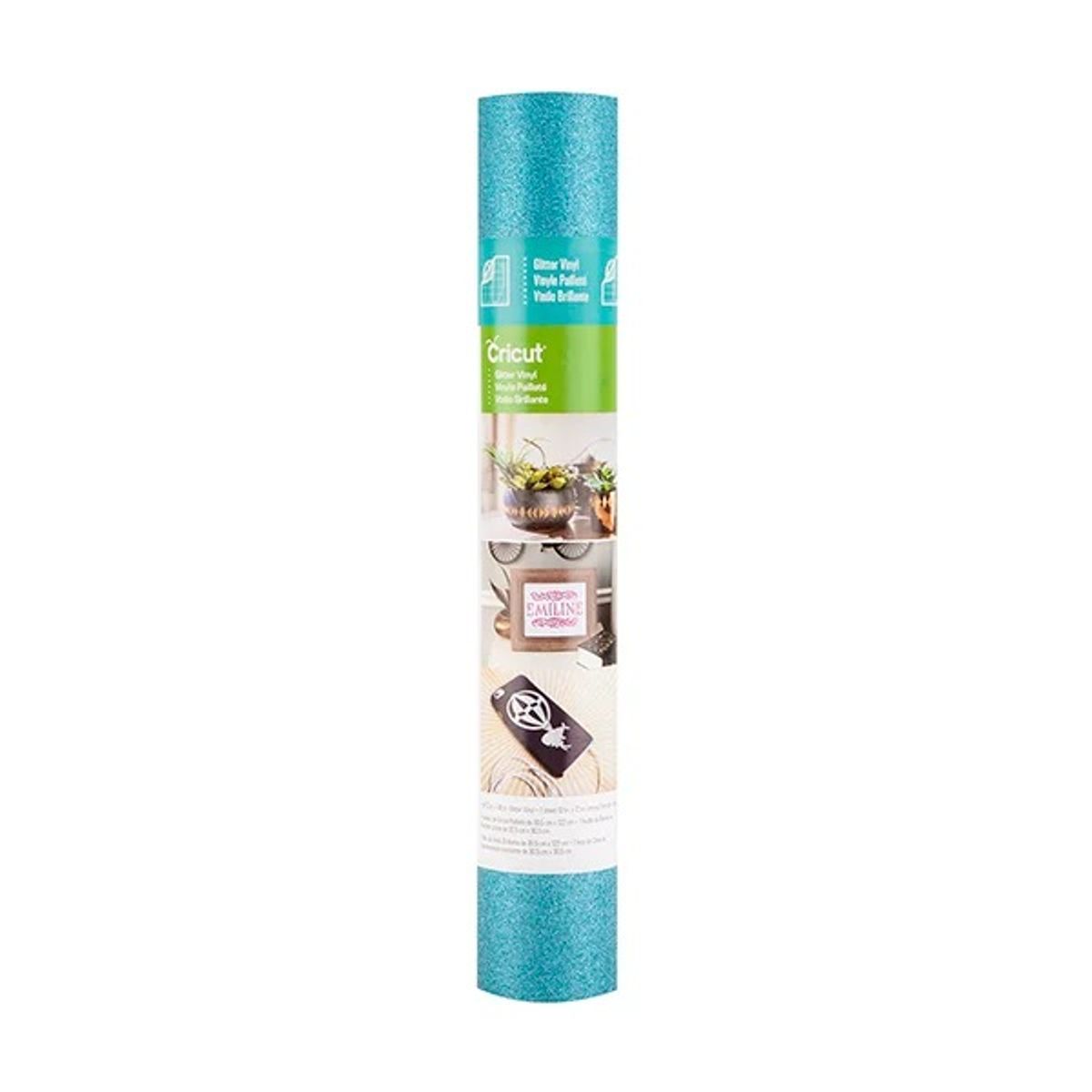 CRICUT - Vinilo Glitter 12 x 48 in Celeste Cricut