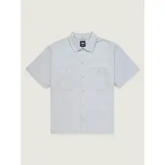 VANS - Camisa M/C Hombre Larkspur Solid Workw Gris