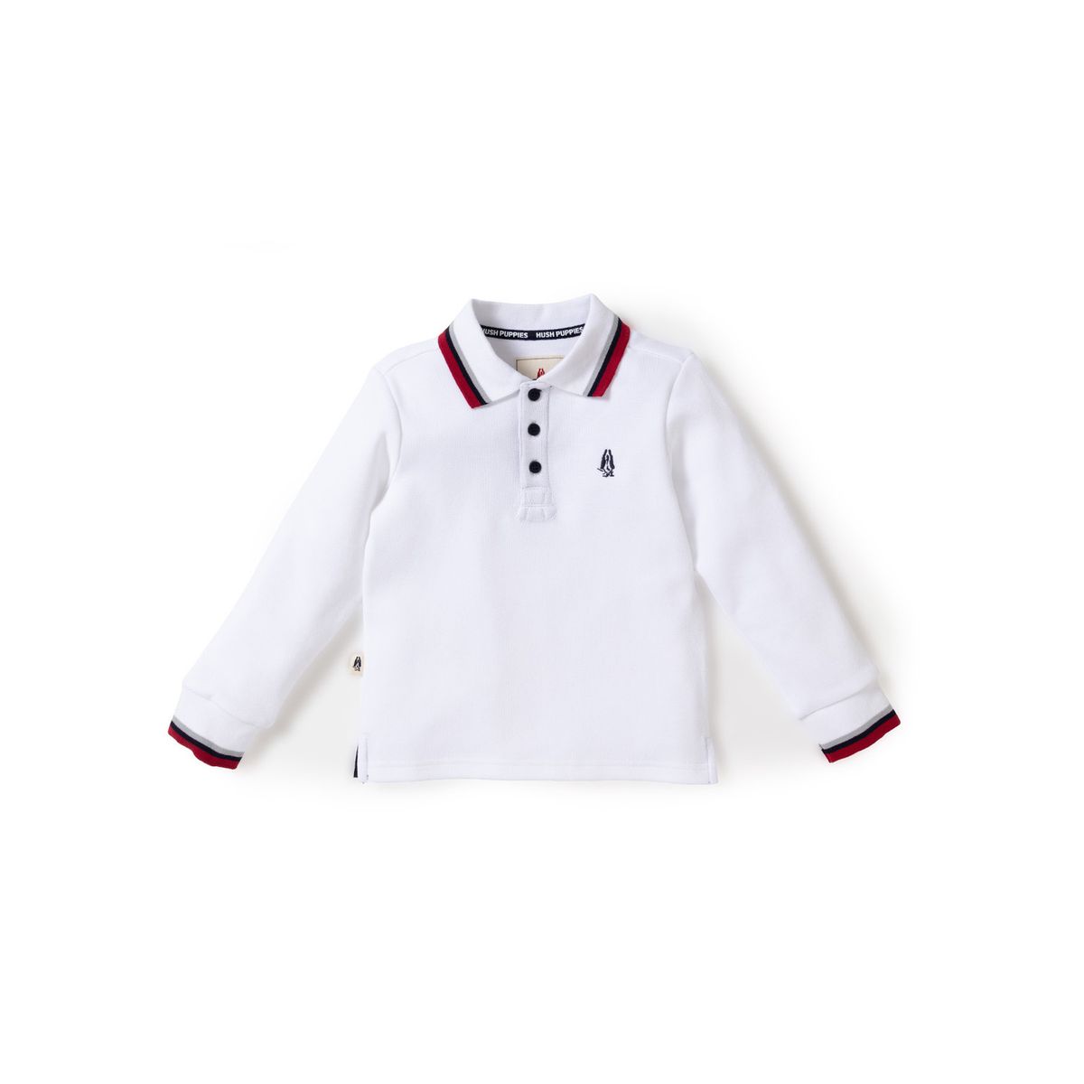 HUSH PUPPIES - Polera Manga Larga Niño Heaven Blanco HUSH PUPPIES