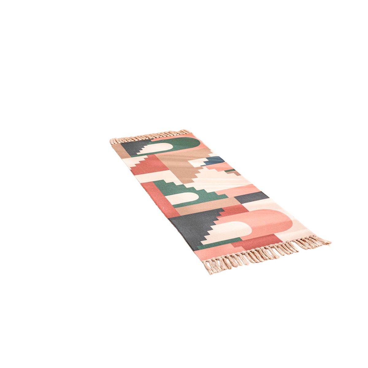 GENERICO - Alfombra De Lino y Algodón Con Diseño 4  60 x150