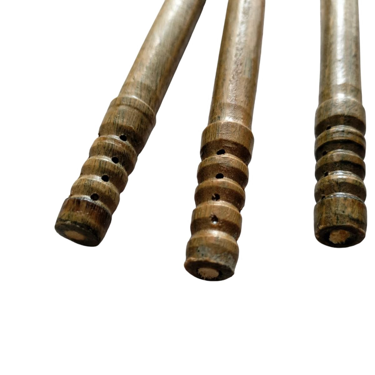 GEN - Bombilla Tallada De Palo Santo 3 Unidades