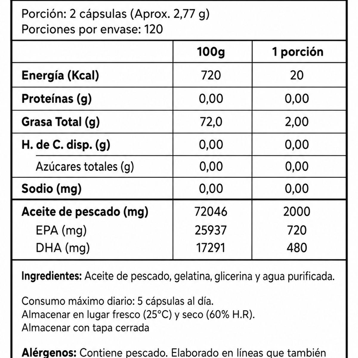 STRIVE - STRIVE Omega 3 Triglicéridos 60 porciones 167g