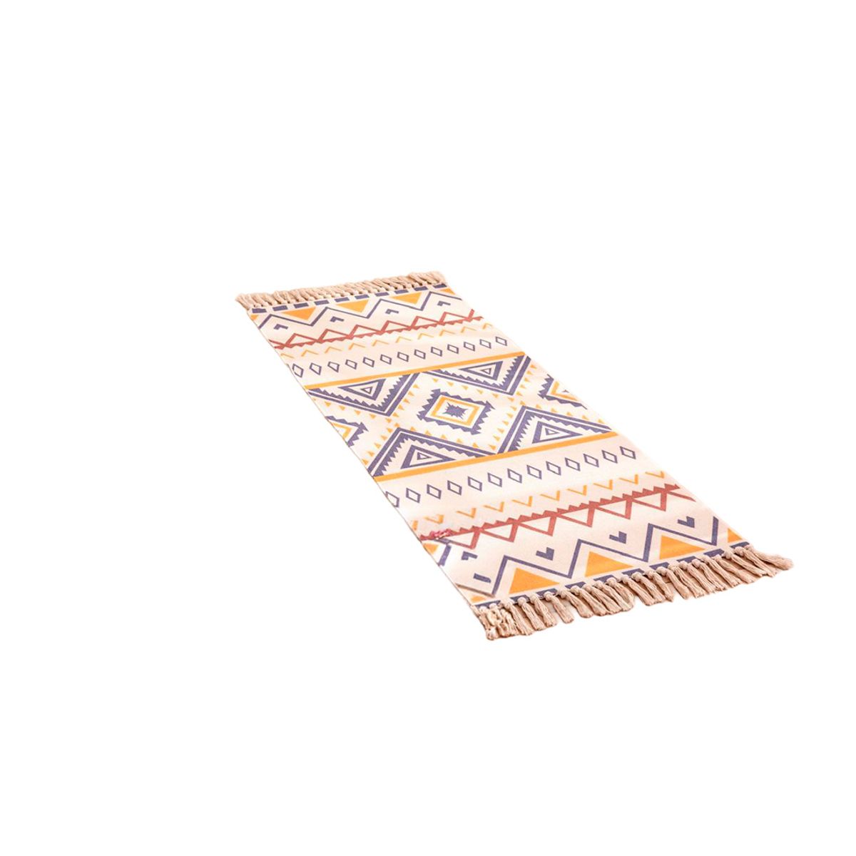 GENERICO - Alfombra De Lino y Algodón Con Diseño 6  60 x150