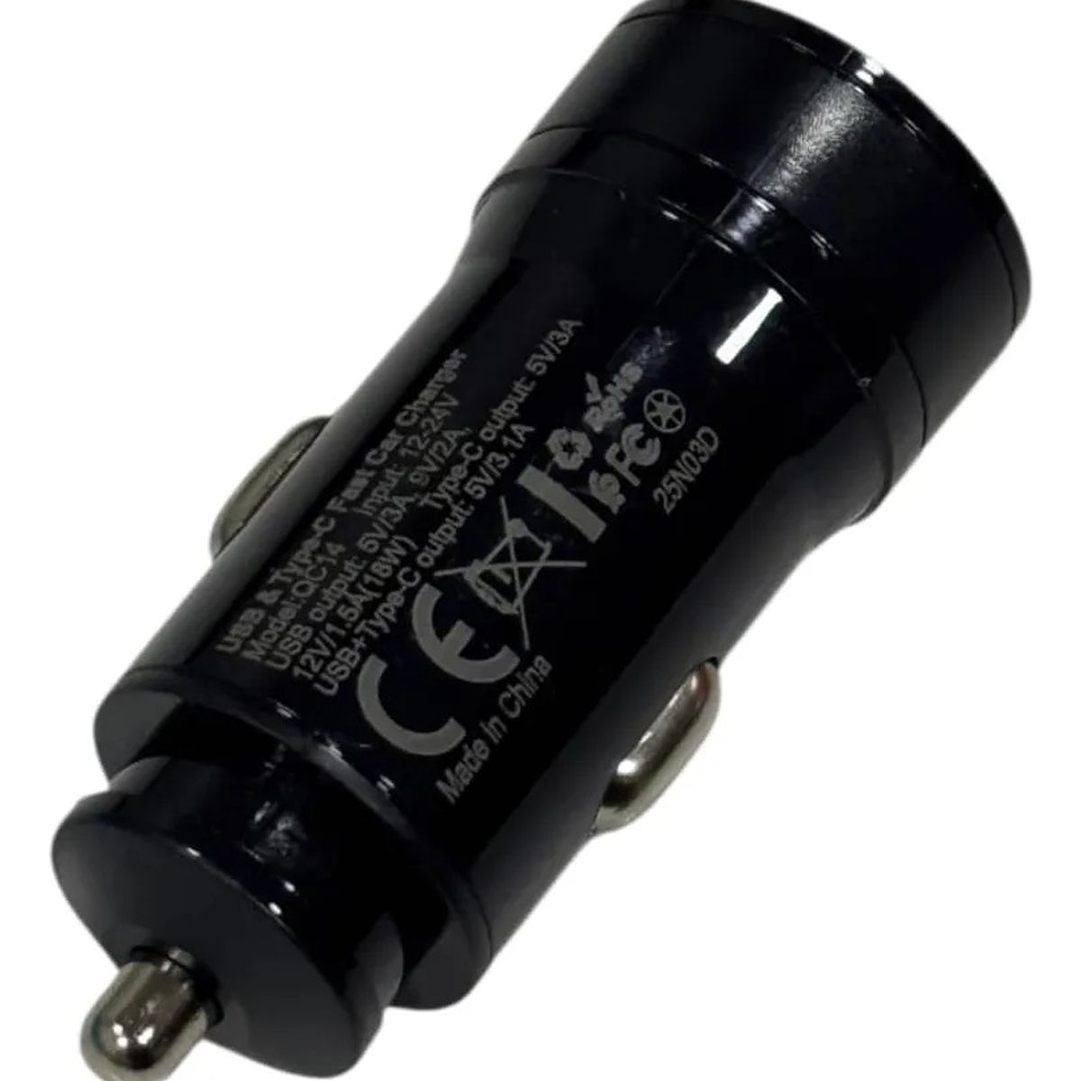 GENERICO - Encendedor De Auto Cargador Doble Usb Qc014 Cable Iphone