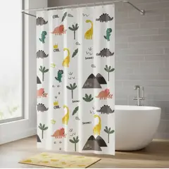 GENERICO - Cortina De Baño Infantil Diseño Dinosaurios