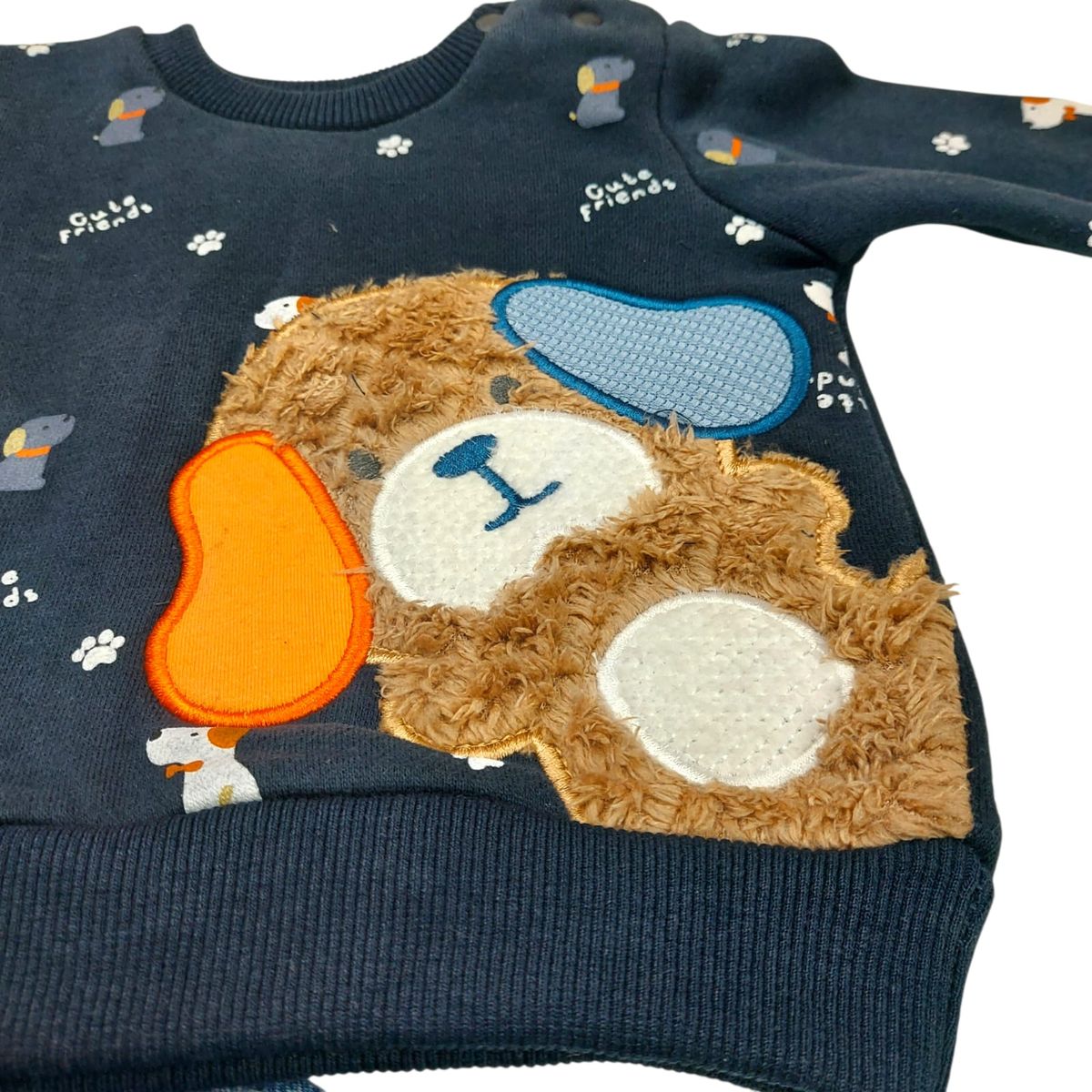 TEDMIMAK - Conjunto 2 piezas con Jeans 3/6 Meses Perrito Azul
