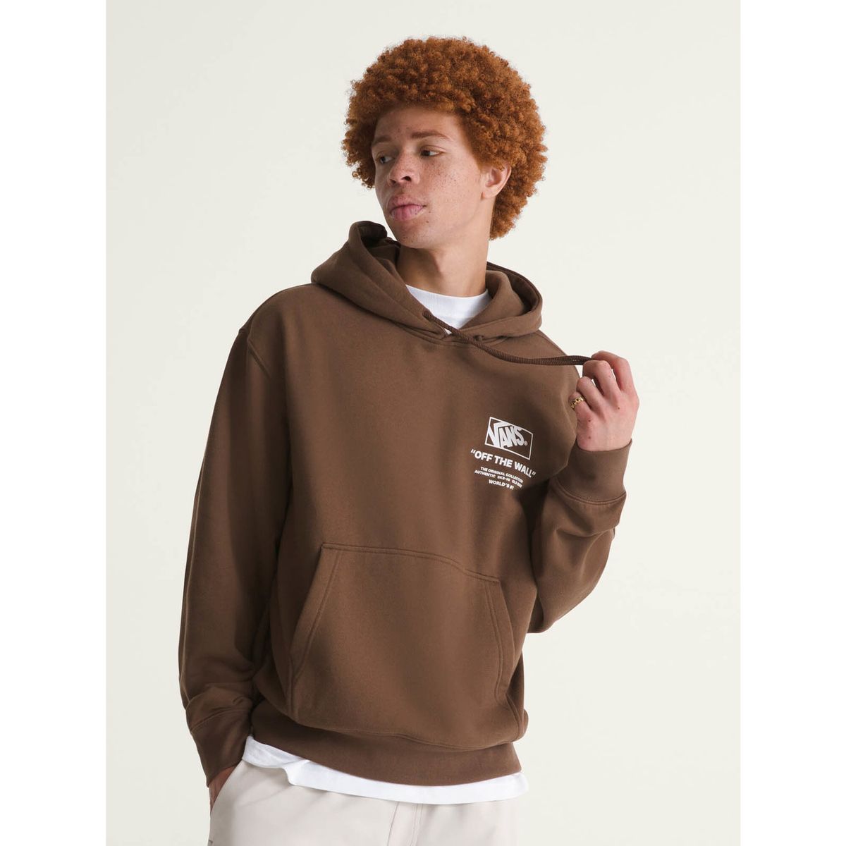 VANS - Poleron Hombre Stacked Hi Pullover Café VANS