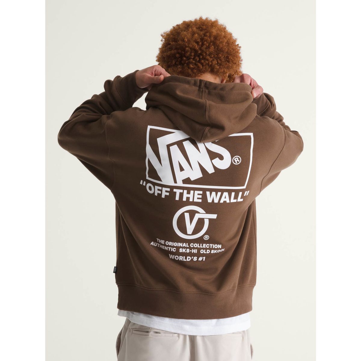 VANS - Poleron Hombre Stacked Hi Pullover Café VANS