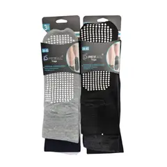 GARSIL - Calcetas Tobilleras Antideslizante ParaHombre De Yoga Danza Fitness - 12 Pares