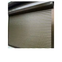 PERSIALUX - Persiana Exterior de Seguridad de Color Bronce de 1mts. Ancho x 1mts. Alto Motorizada