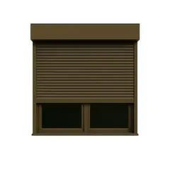PERSIALUX - Persiana Exterior de Seguridad Color Bronce de 1.5mts. Ancho x 2mts. Alto Motorizada