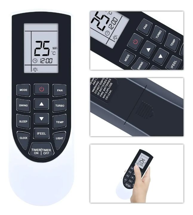 GENERICO Control Remoto Compatible Con Aire Acondicionado Awno