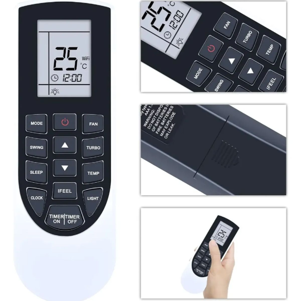 GENERICO - Control Remoto Compatible Con Aire Acondicionado Awno
