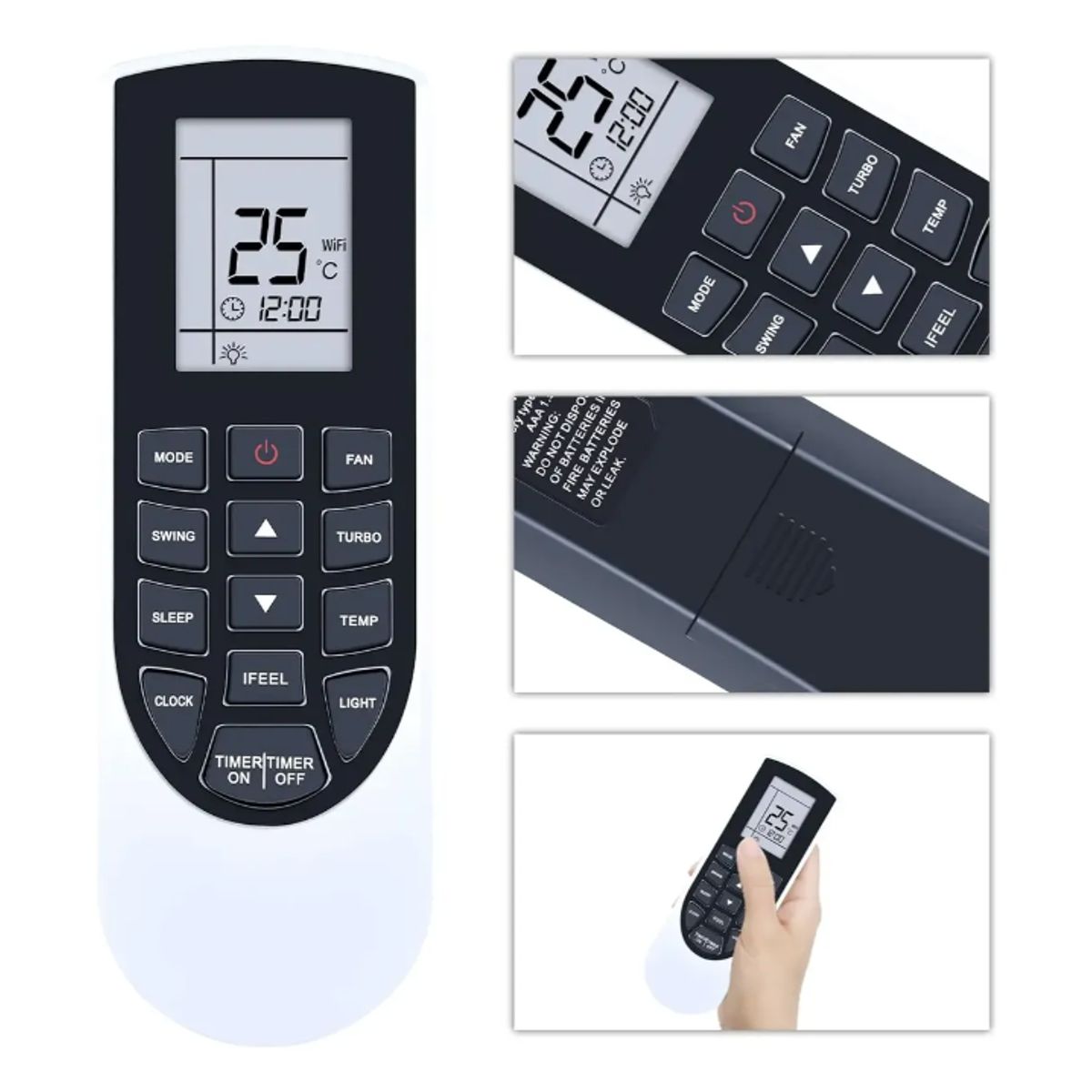 GENERICO - Control Remoto Compatible Con Aire Acondicionado Awno