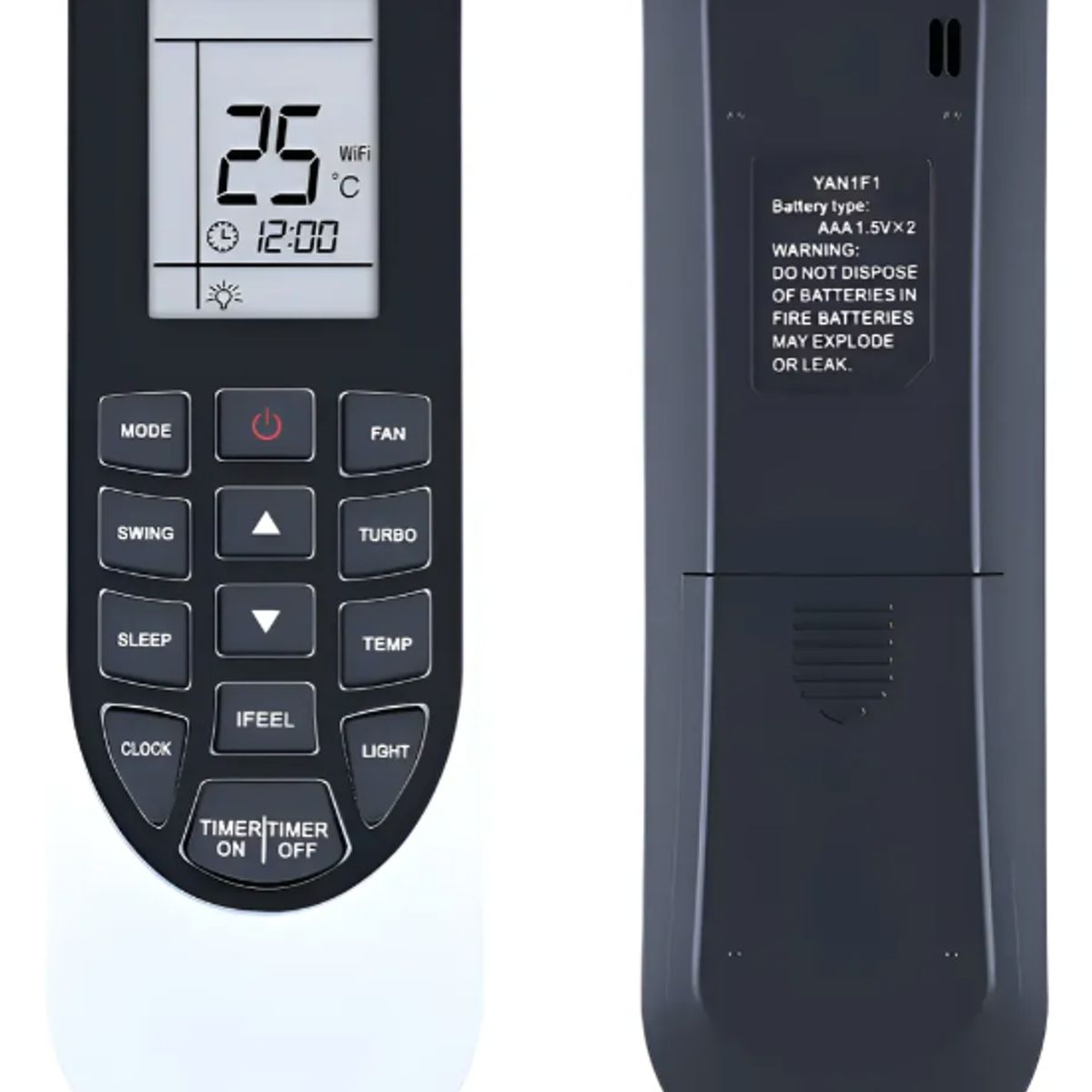 GENERICO - Control Remoto Compatible Con Gree Vir09hp115v1ah Vir12hp230