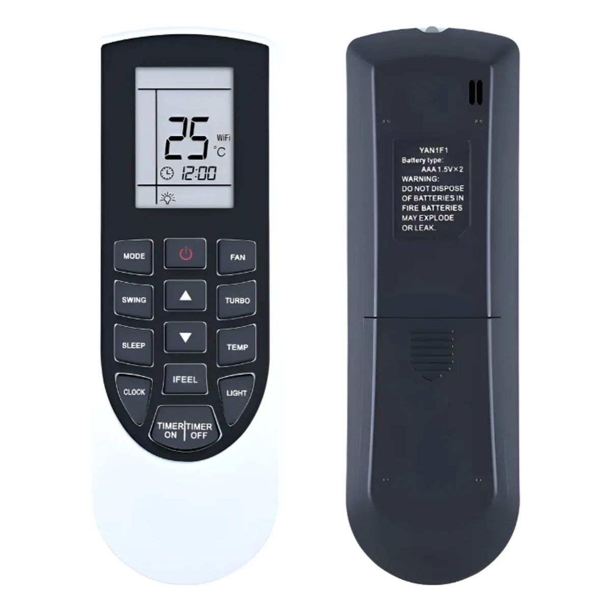 GENERICO - Control Remoto Compatible Con Gree Vir09hp115v1ah Vir12hp230