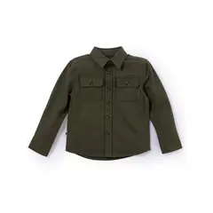 HUSH PUPPIES - Camisa Manga Larga Niño Rust Verde