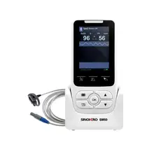 SINOHERO - Saturometro Oximetro Uso Neonatal SM50 Portátil y Recargable con Alarma