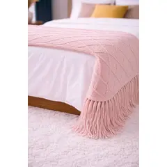 DECORACION CREATIVA - Manta Fleco Rosa