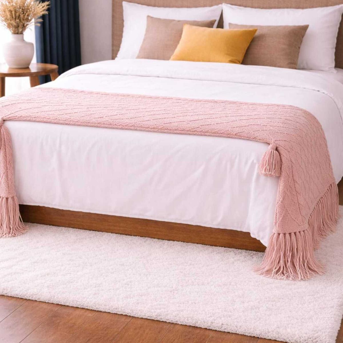 DECORACION CREATIVA - Manta Fleco Rosa