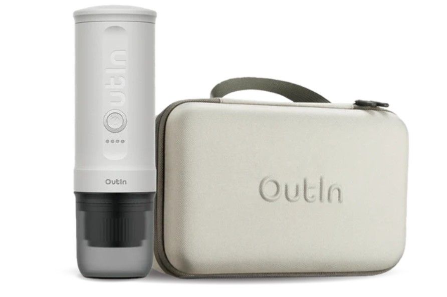 Set Máquina Café Espresso Nano Blanco Perla + Funda