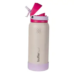 BUFFER FLASK - Termo Botella Termica Agua Buffer Acero Inoxidable 1 Lt - Rosa