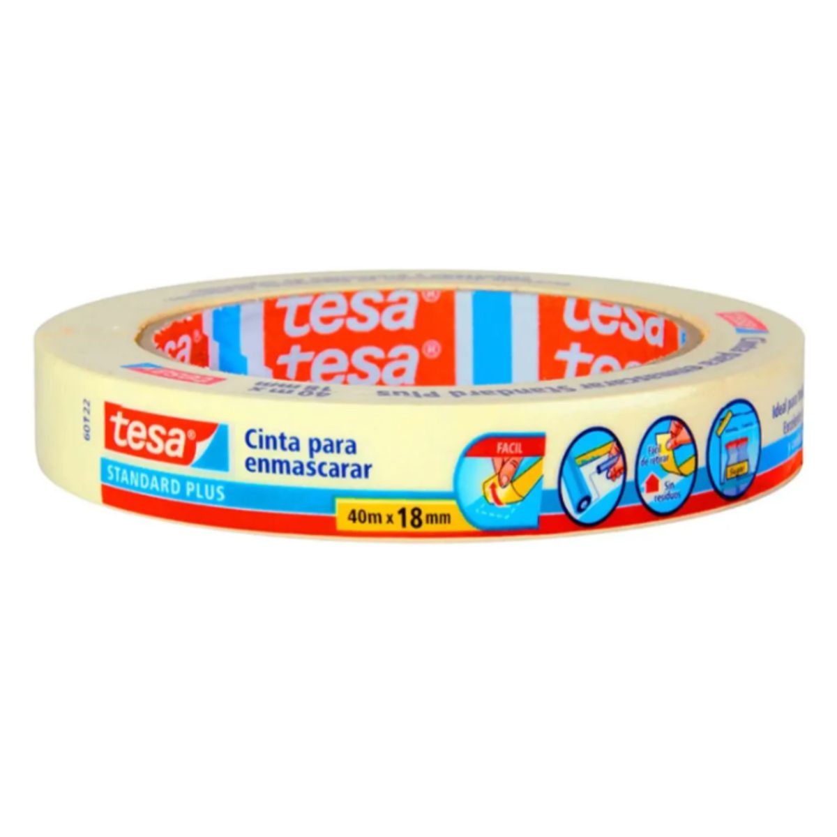 TESA - Cinta Enmascarar Tesa Multipropósito 18 mm 40 m