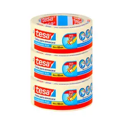 TESA - Pack 3 Cintas Enmascarar Masking Tape 48mt X 40mm
