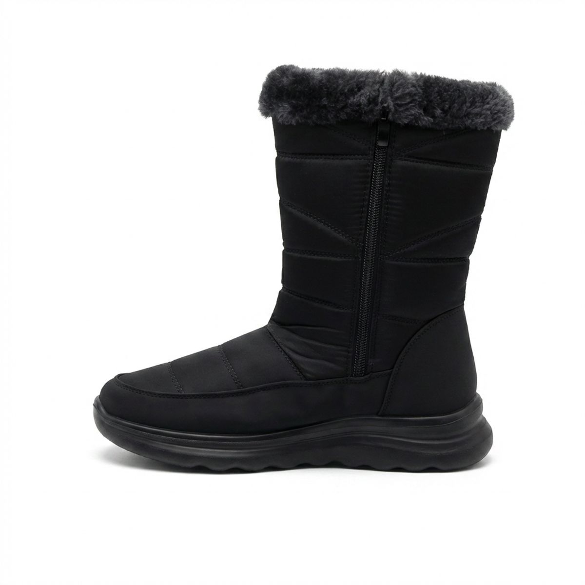 BOVINITA - Botin Mujer Impermeable Chiporro Negro Invierno Liviana Cute