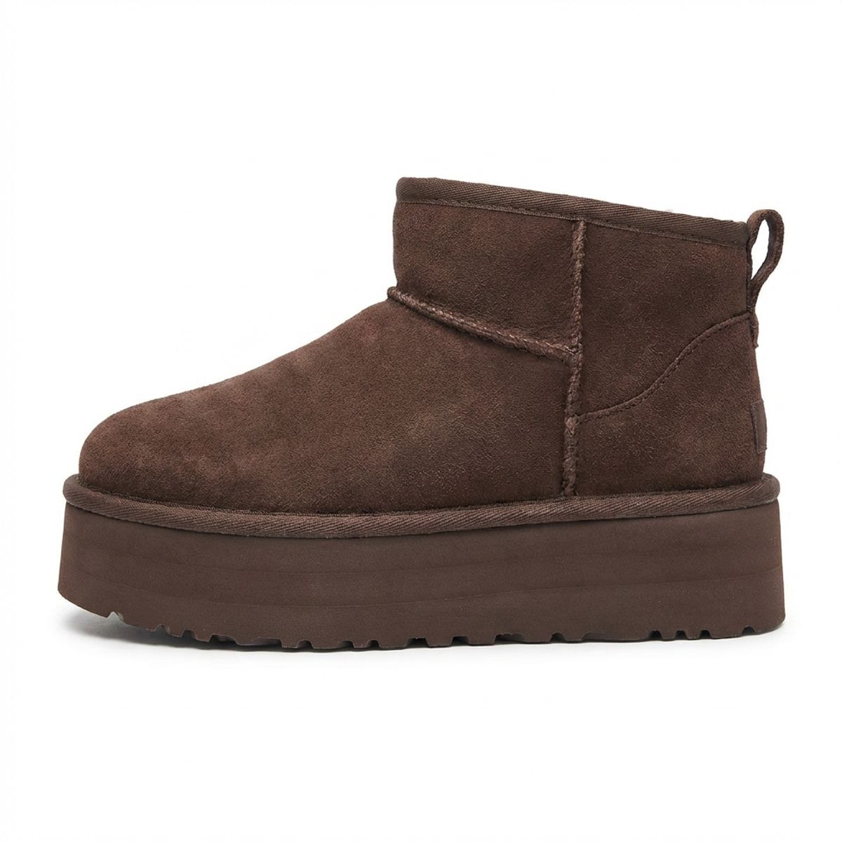BOVINITA - Botin Mujer Chiporro Cafe Bota Plataforma Comoda Liviana