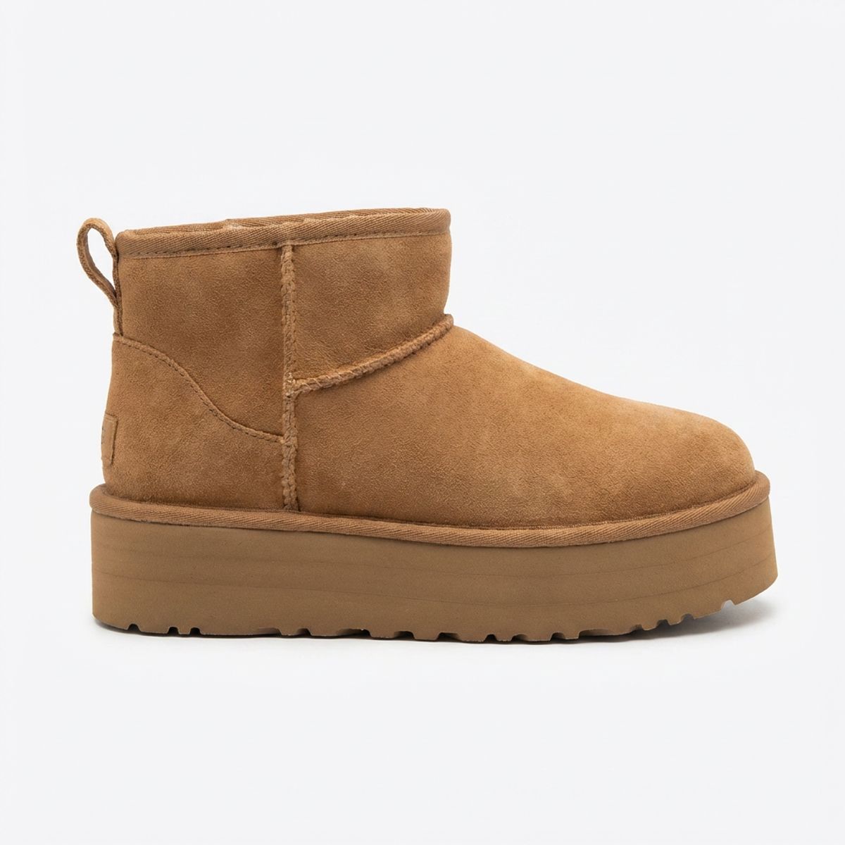 BOVINITA - Botin Mujer Chiporro Plataforma Camel Bota Liviana Comoda