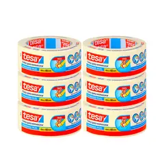 TESA - Pack 6 Cintas Enmascarar Masking Tape 48mt X 40mm