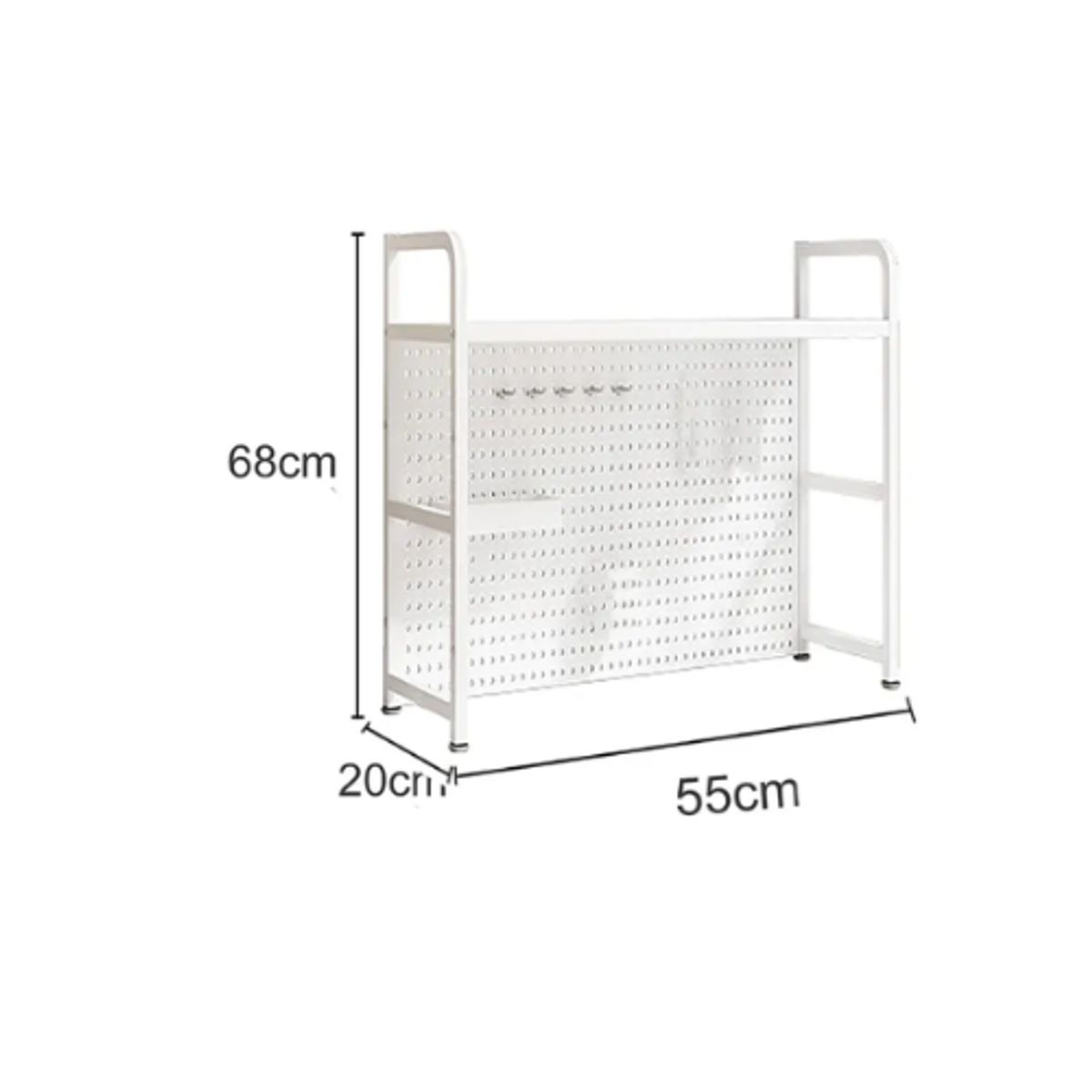 GENERICO - Rack Estante Organizador De Escritorio 1 Nivel 55x68x20